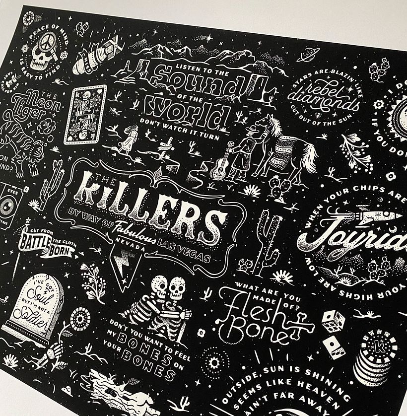 The Killers Poster - Desert Days & Neon Nights 13