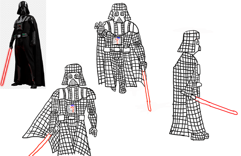 Darth Vader 3 Poses