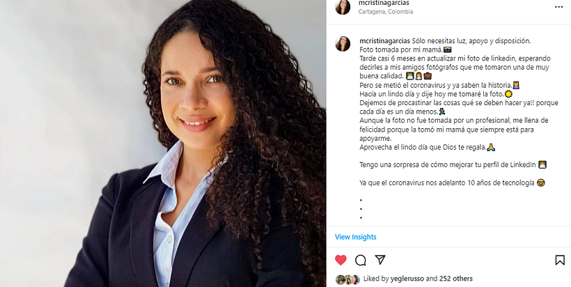 Desarollando un post con storytelling creando sentimientos con la comunidad. Permitiendome muchas visitas a mi perfil
