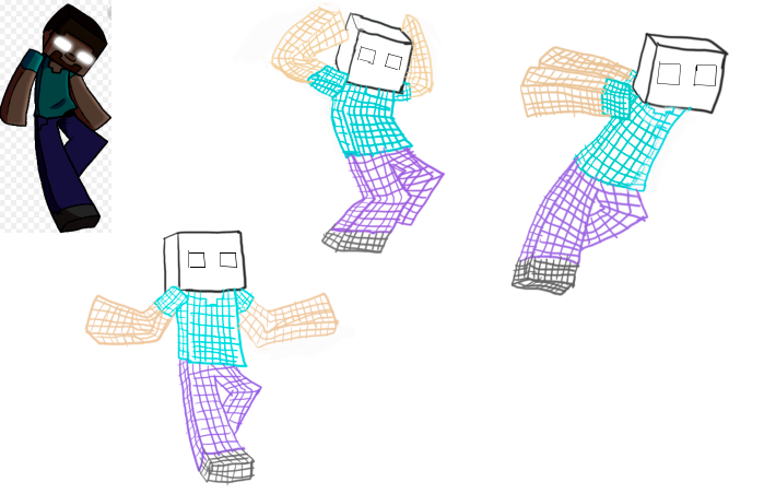 Herobrine 3 Poses