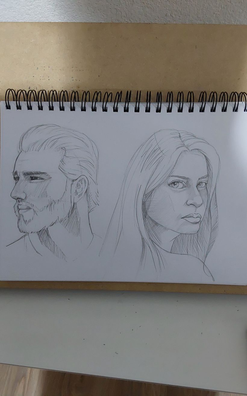 Meu projeto do curso: Caderno de retratos: explore o rosto humano 1