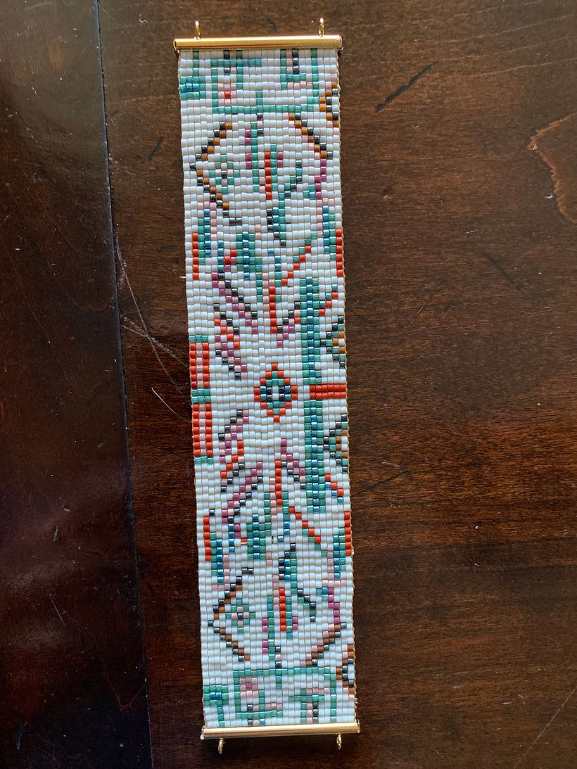 Mijn project van de cursus: Ontwerp geweven sieraden met kralen en elegante patronen 3