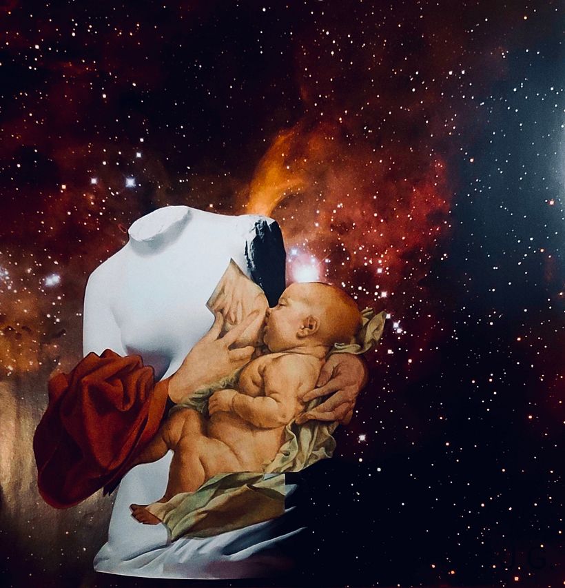 "Księga Matek" kolaż, aut. Joanna Grabowiecka
