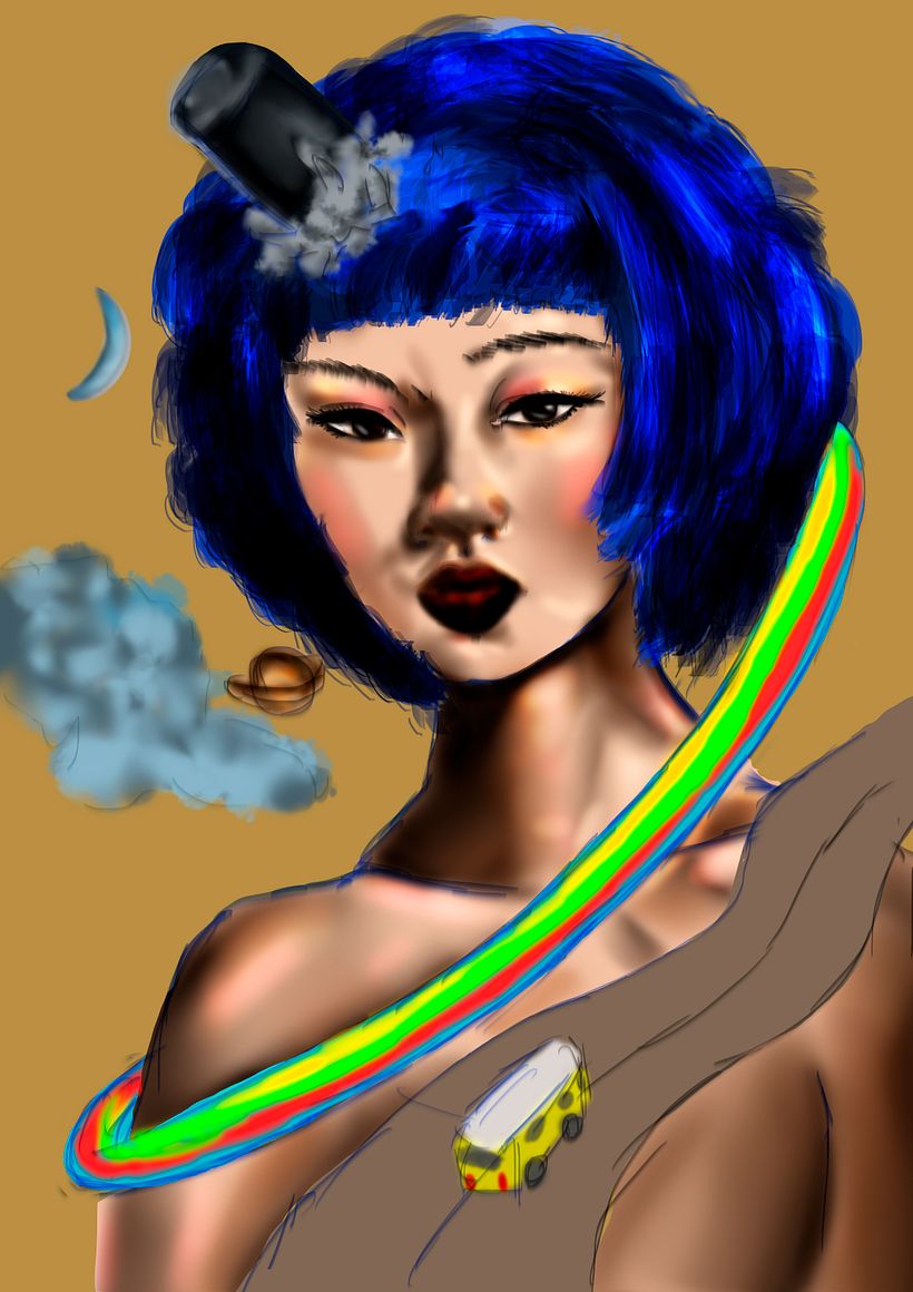 Meu projeto do curso: Retrato digital no Photoshop com um toque de fantasia 2