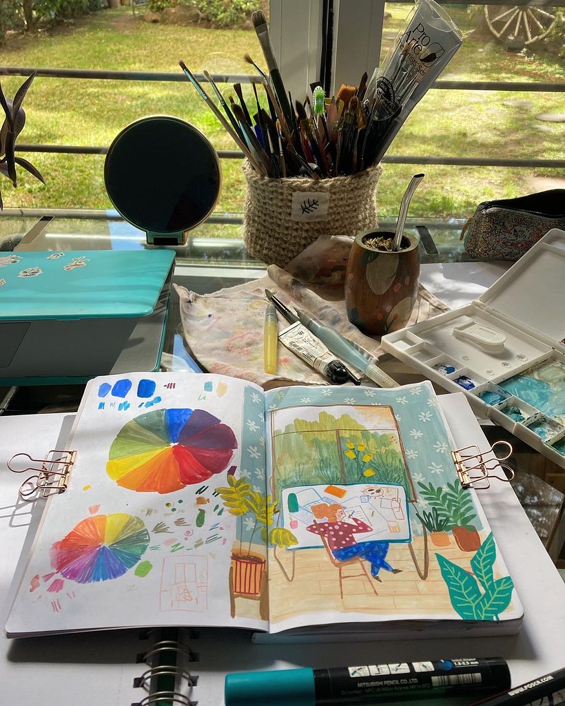 Color studies and work in progress
