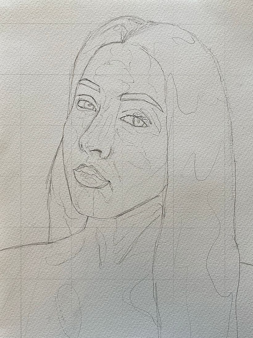 Mijn project van de cursus: Artistiek portretteren met aquarel 1