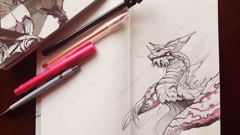 Meu projeto do curso: Sketchbook fantástico: desenhe personagens com a imaginação 2