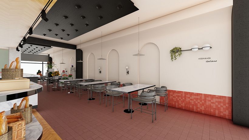 INTERIOR DESIGNING (ITALIAN RESTAURANT) 4