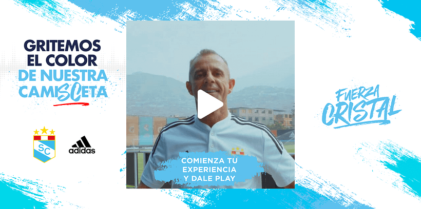 Grita el color de nuestra camiSCeta -  Sporting Cristal / Adidas 1