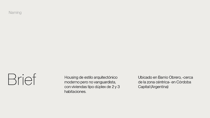 Naming Housing 1