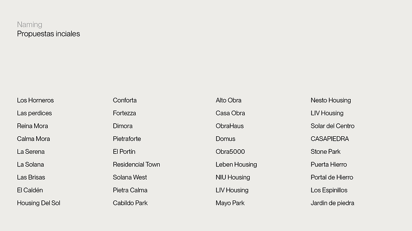 Naming Housing 5