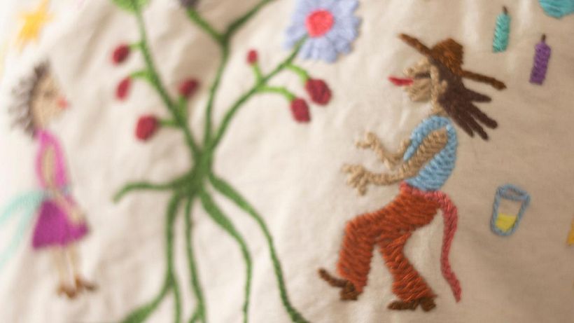 Mi Proyecto del curso: Bordado contemporáneo con puntos tradicionales mexicanos 3