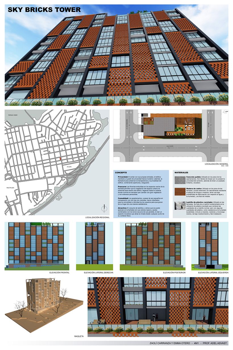 Sky Bricks Tower en San Francisco, Panamá. 1