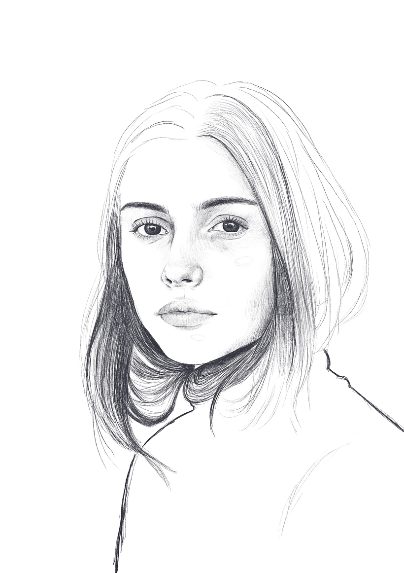Mon projet du cours : Portrait illustré avec Procreate 2