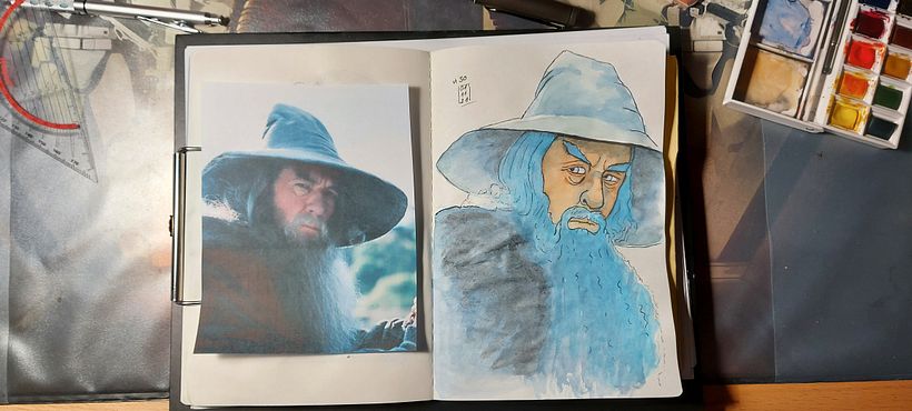 Mein Kursprojekt: Skizzenheft für Aquarellporträts 1