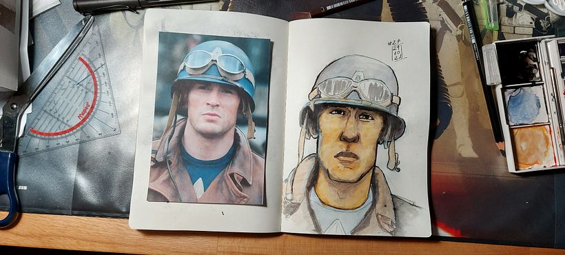 Mein Kursprojekt: Skizzenheft für Aquarellporträts 4