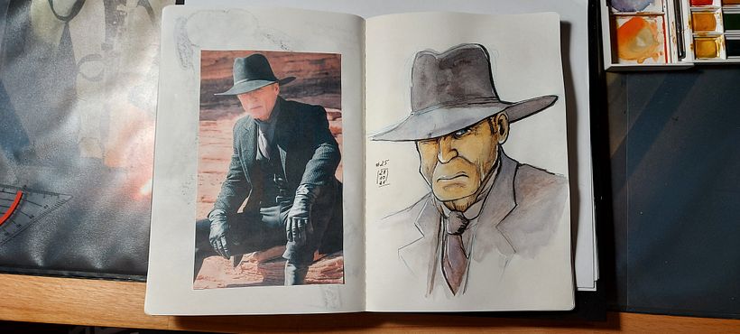Mein Kursprojekt: Skizzenheft für Aquarellporträts 5