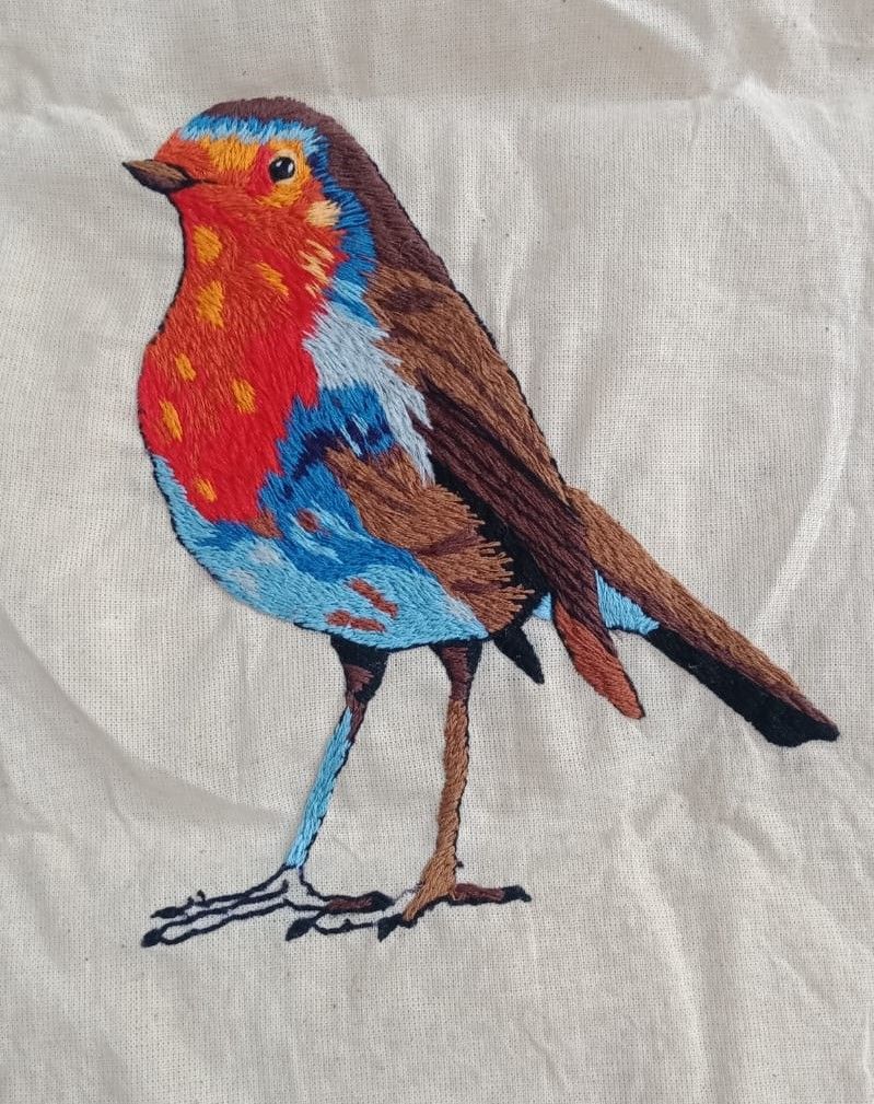 My project for course: Painting with Thread: Textile Illustration Techniques 2