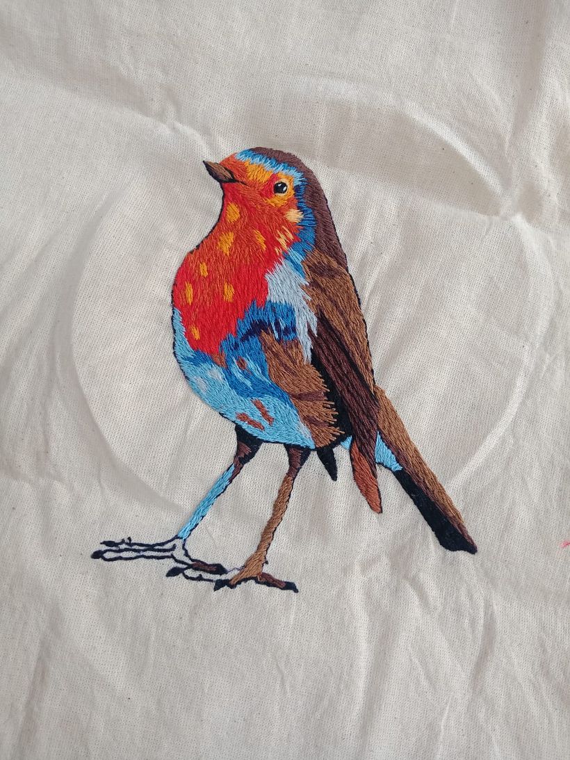 My project for course: Painting with Thread: Textile Illustration Techniques 3