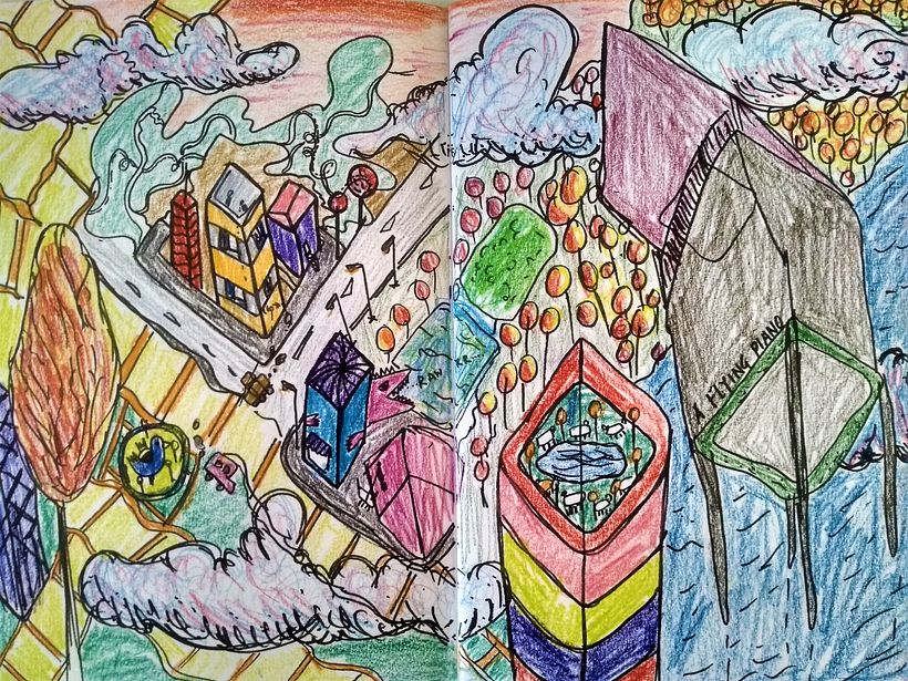 An isometric crazy city