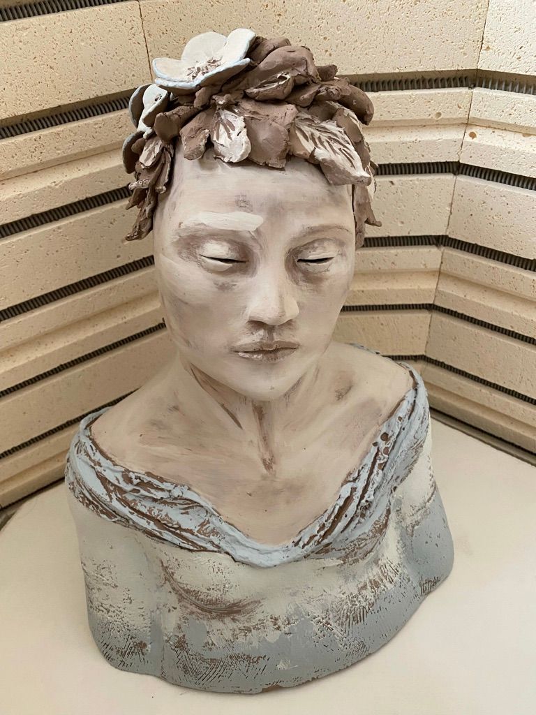 Have dried in the kiln for 8 hours at 170F. Pray to the kiln gods that she's ready to bisque!