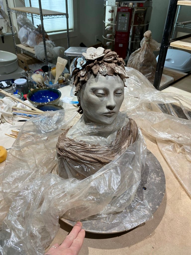 love this new technique to create fabric like texture!!