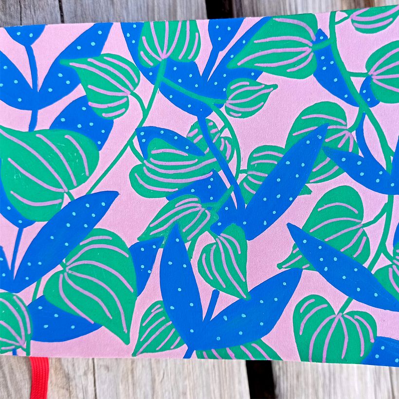 Mon projet du cours : Motifs botaniques et carnet de croquis 4