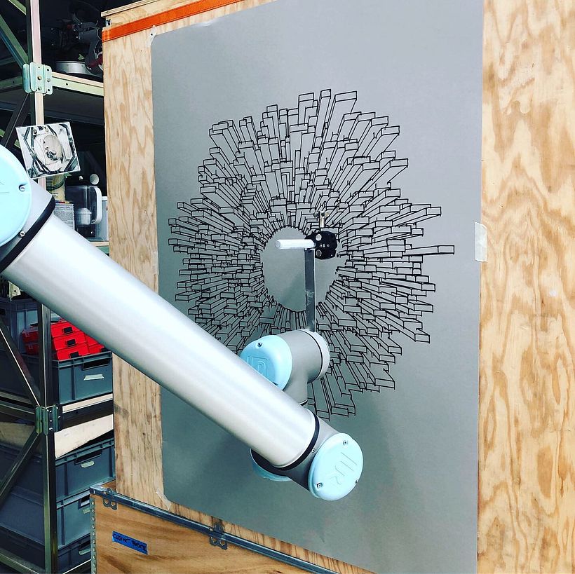 Impression avec un robot industriel (studio AATB)