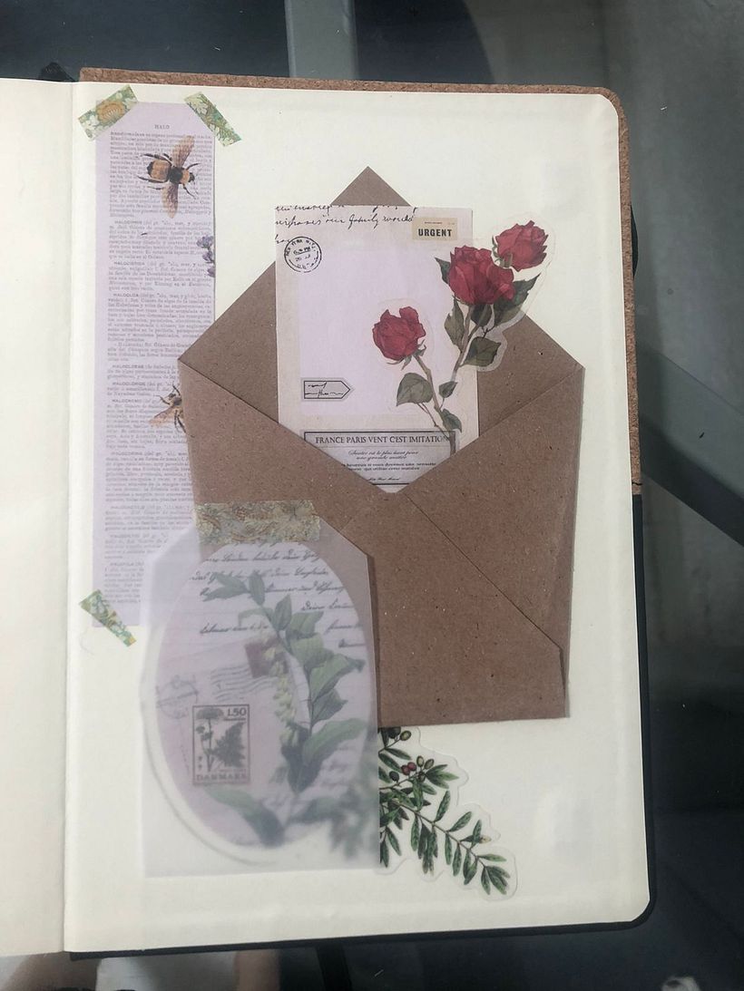 El sobrecito al final de mi Bullet Journal 