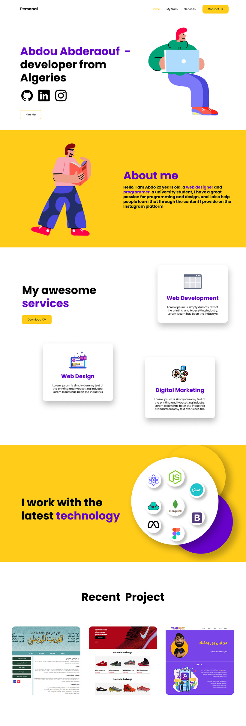 My project for course: Web Design with Figma: Portfolio design 1