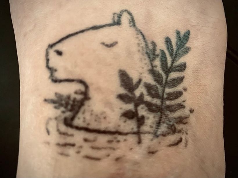 My first one! It's not perfect, but still I'm quite proud :) It's a tiny one on a foot.
