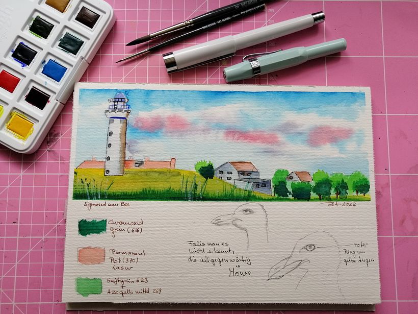 Mein Kursprojekt: Aquarellreiseheft 1