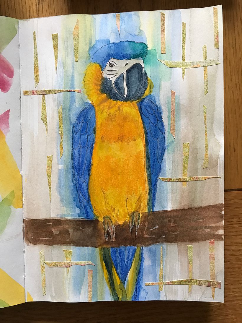 Would have liked to make this image looser but I loved the colours