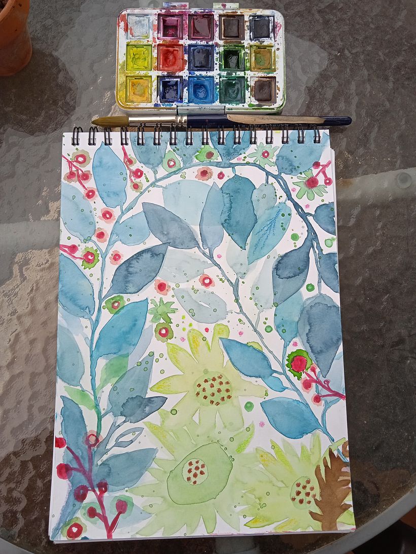 Another painting with more vibrant colours