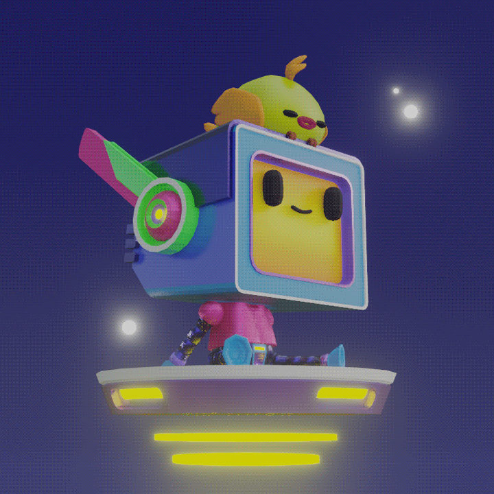 Meu projeto do curso: Criação de personagens Kawaii em 3D com Blender 5