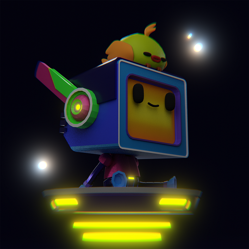Meu projeto do curso: Criação de personagens Kawaii em 3D com Blender 6