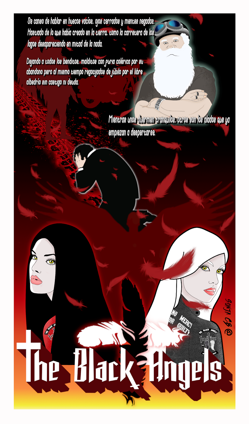 ILUSTRACION BASADA EN LOS PERSONAJES E HISTORIA DE MI LIBRO "THE BLACK ANGELS" 2