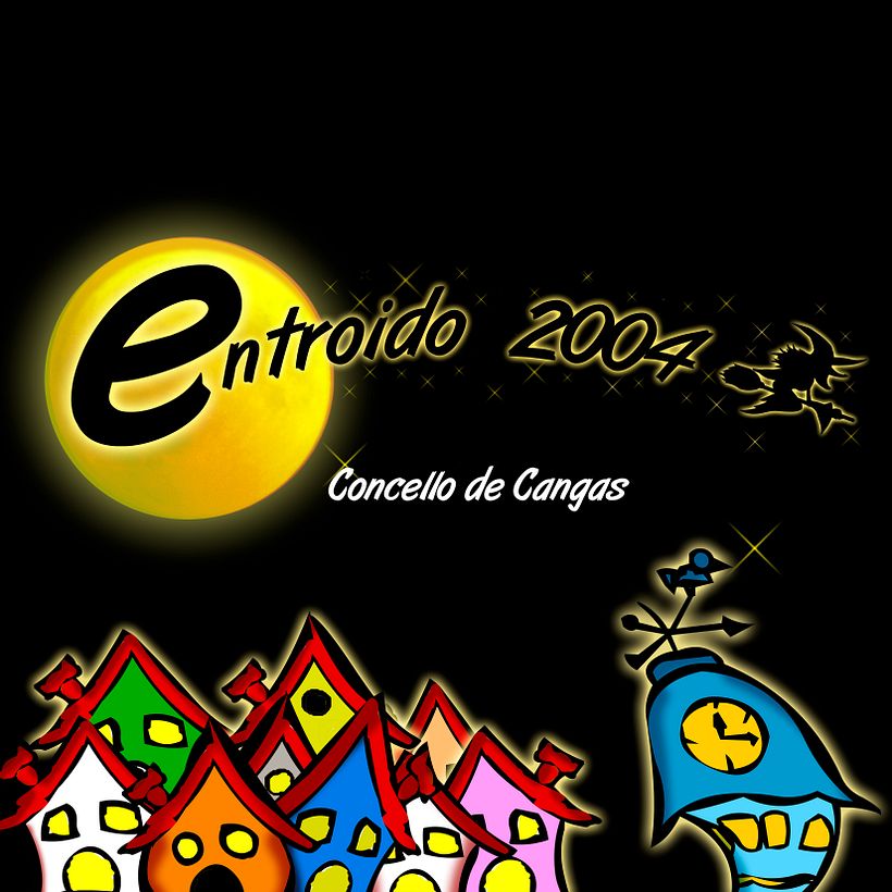 2º Premio concurso carteles "Entroido 2004". Concello de Cangas.