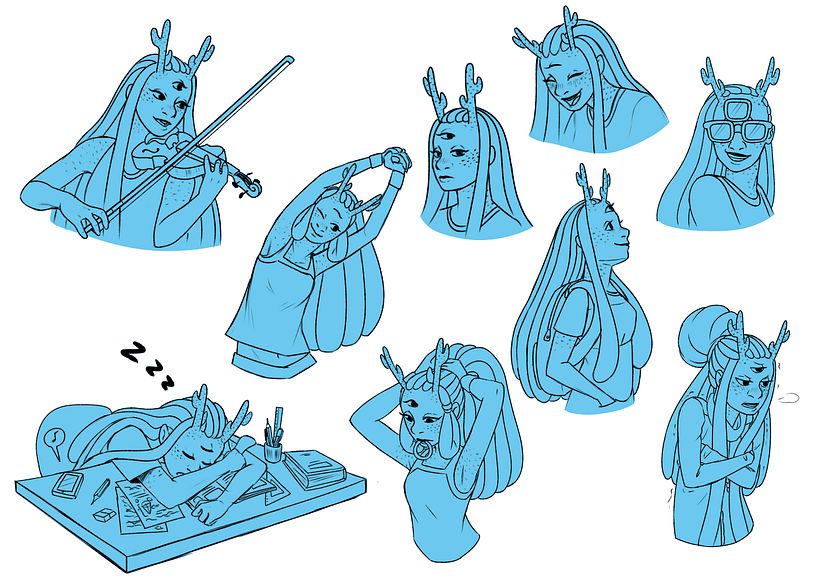 Concept art de personagens pessoais