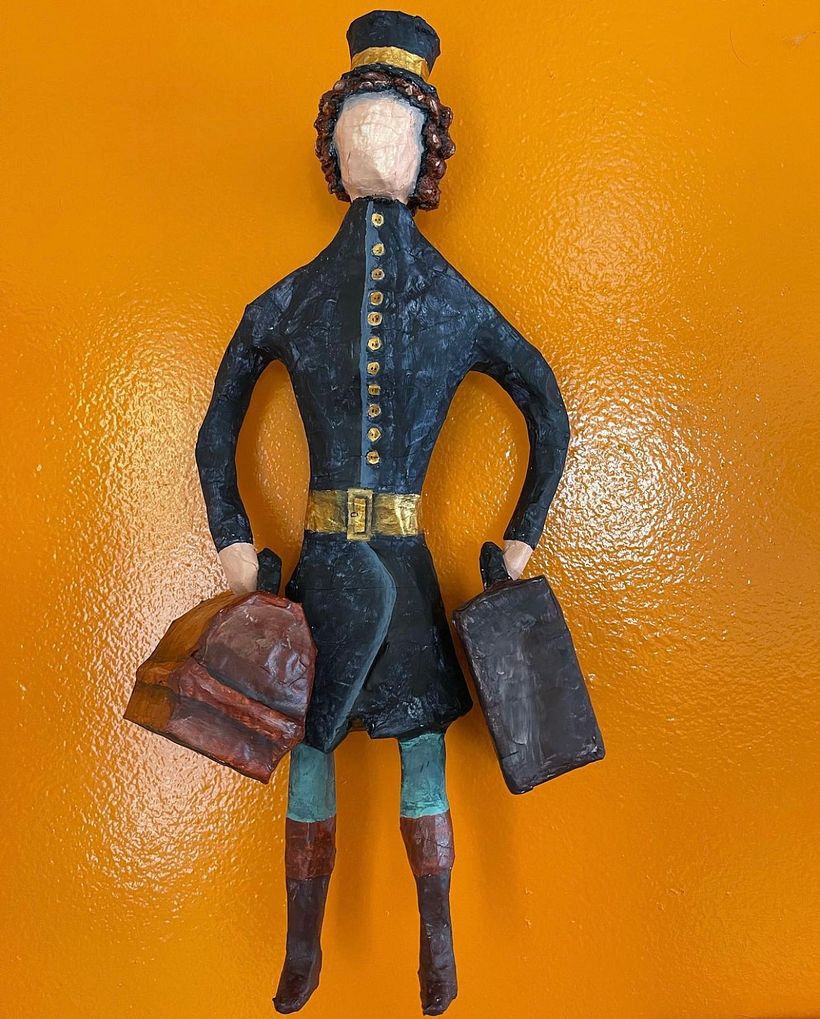1920's Inspired Attendant Paper Mache  1