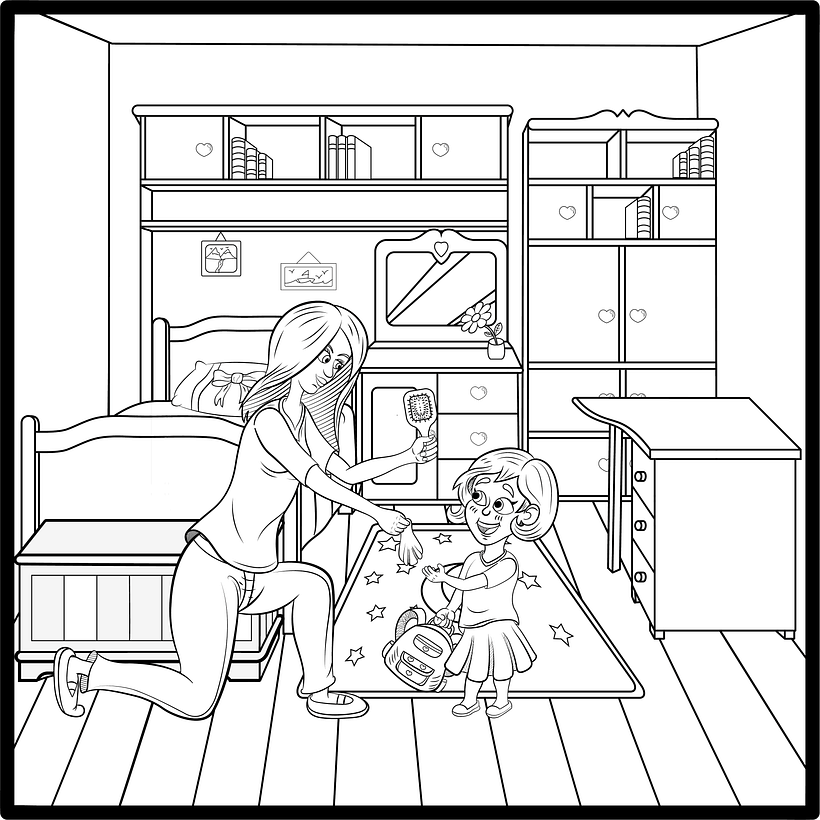 06 - Ahora lo paso por illustrator para hacerle los detalles y añado algunos elementos mas.