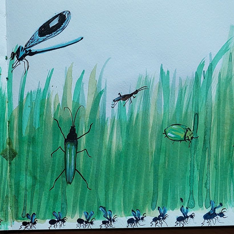 Mein Kursprojekt: Kreatives Sketching mit Aquarell für Anfänger 10
