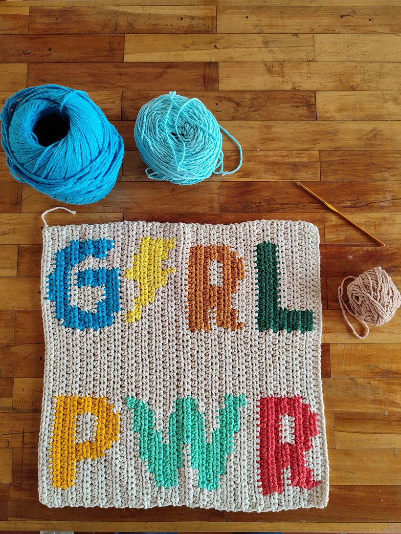 Mi Proyecto del curso: Intarsia crochet: teje tus propios tapices 1