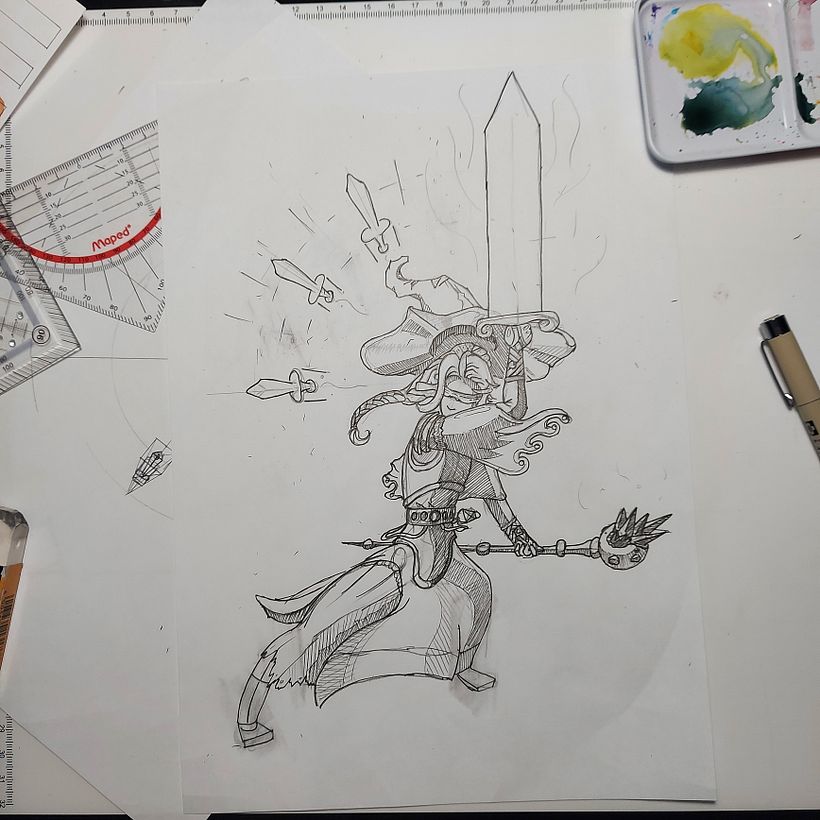 Mein Kursprojekt: Manga-Illustration mit Aquarell 4
