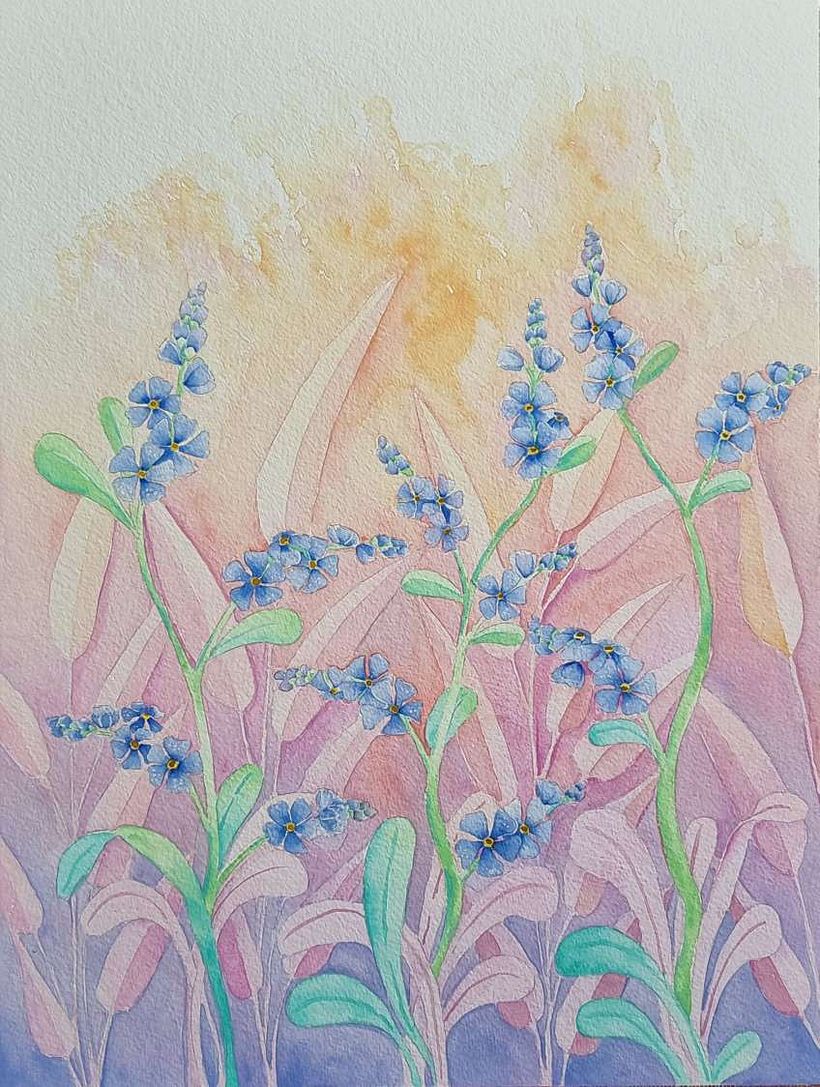 Mein Kursprojekt: Negative Aquarelltechniken zur botanischen Illustration 4