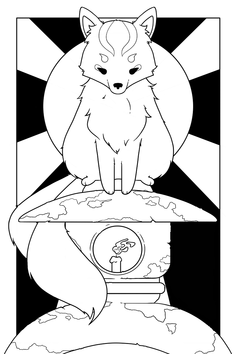 Added black areas to the background for contrast