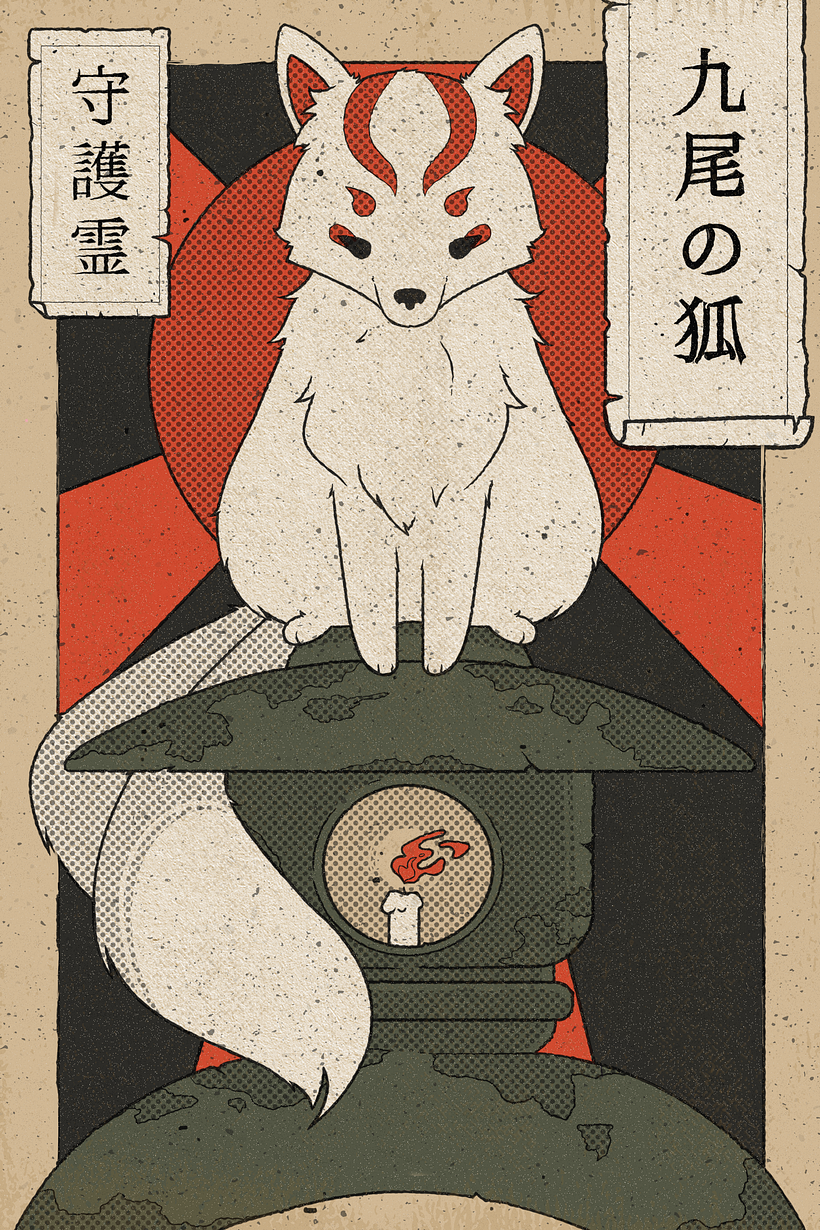 Finished the poster by adding paper texture etc.