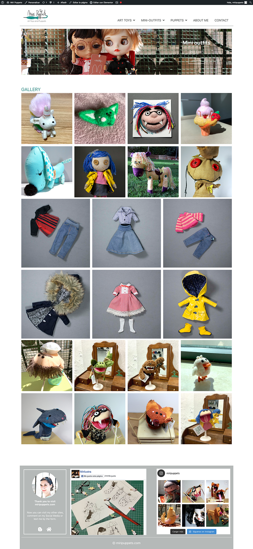 Página de inicio de Miri Puppets