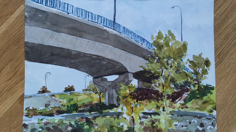Mi Proyecto del curso: Dibujo arquitectónico con acuarela y tinta 2