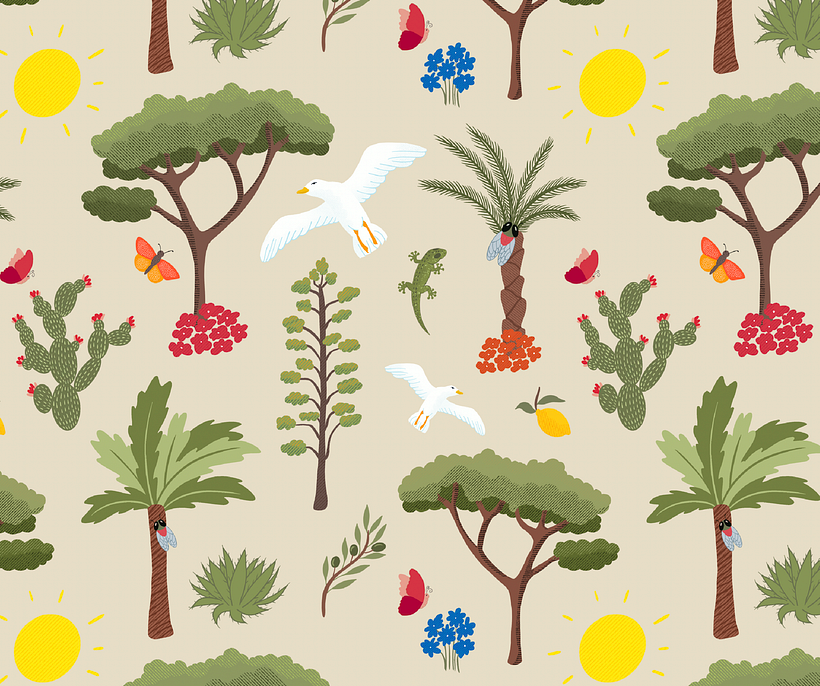 Mon projet du cours : Illustration numérique de motifs inspirés de la faune et la flore 12